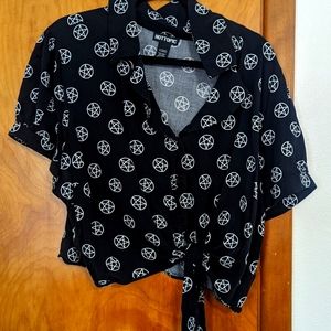 Hot Topic Pentagram Crop Top